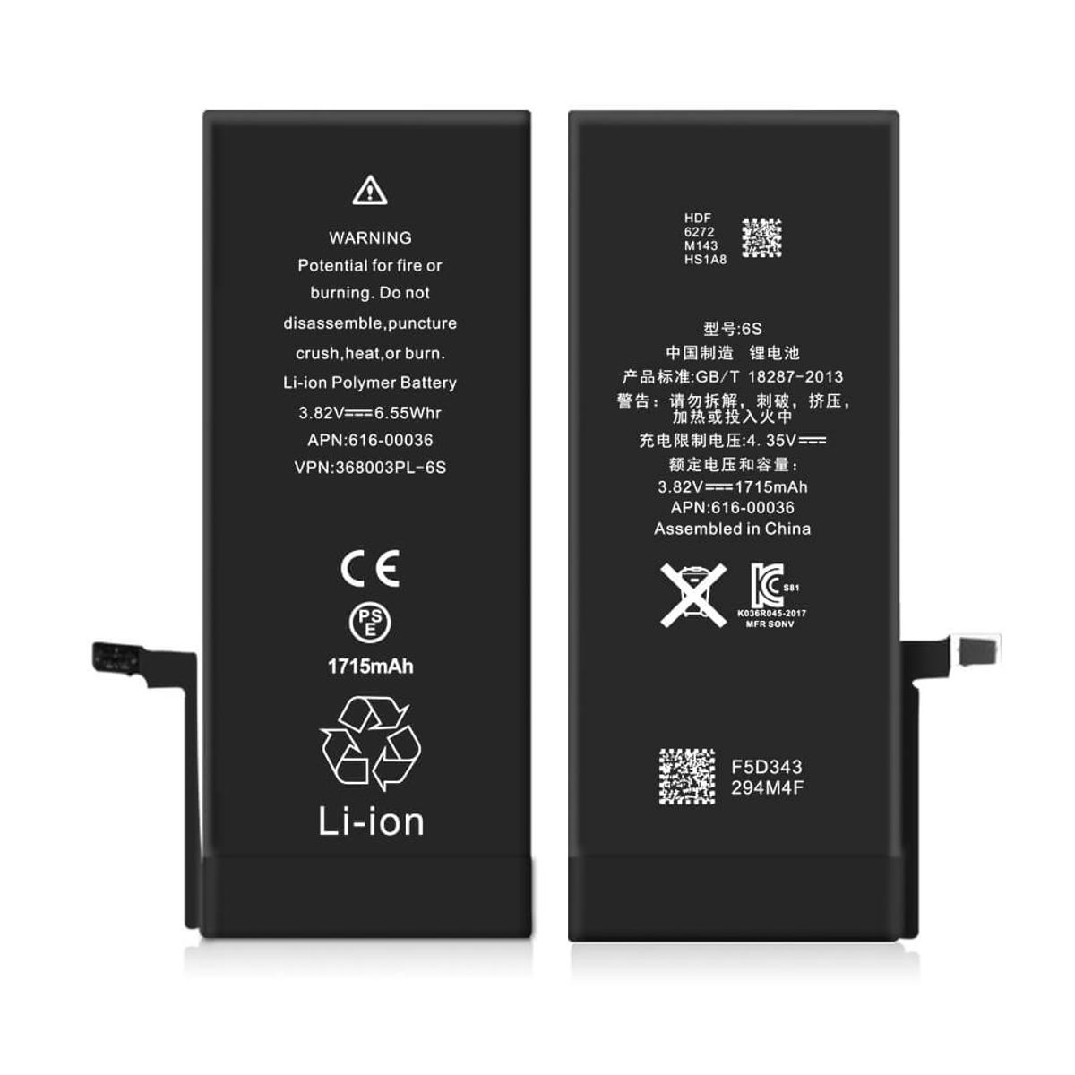 iPhone 6S Batteri - Original Kapacitet - iHero