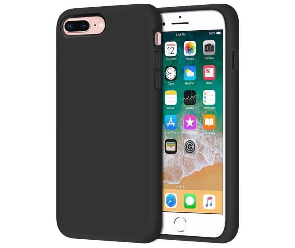 IPHONE 7+/8+ LIQUID SILIKONE COVER - Sort - iHero