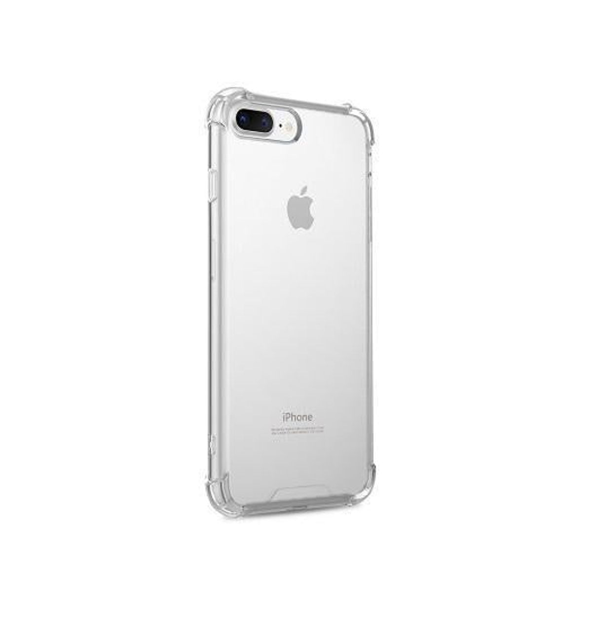 iPhone 7/8 Plus - Silent Stødsikker Silikone Cover - Gennemsigtig