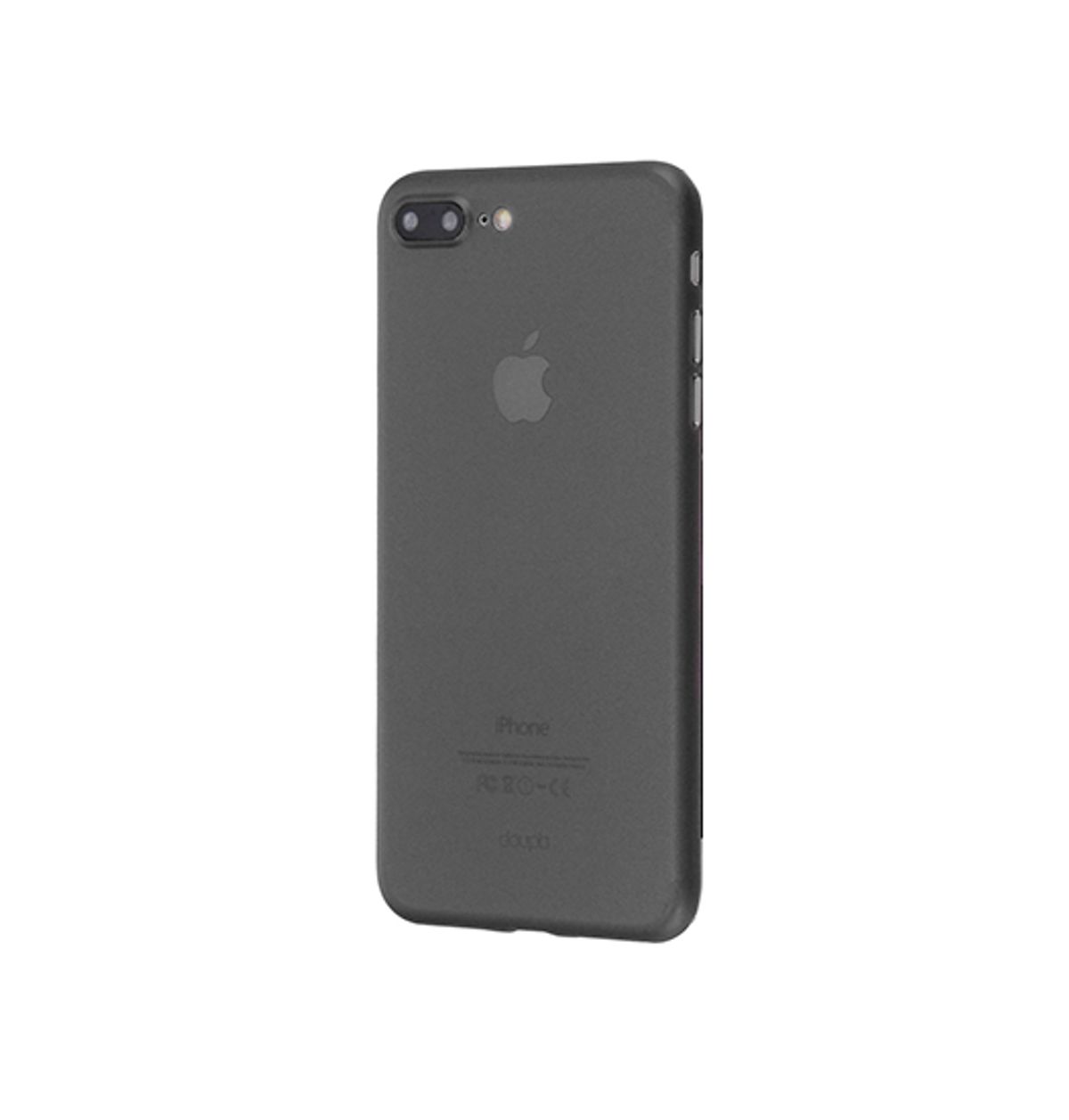 iPhone 7/8 Plus - Valkyrie Ultra-Tynd Cover - Sort/Gennemsigtig