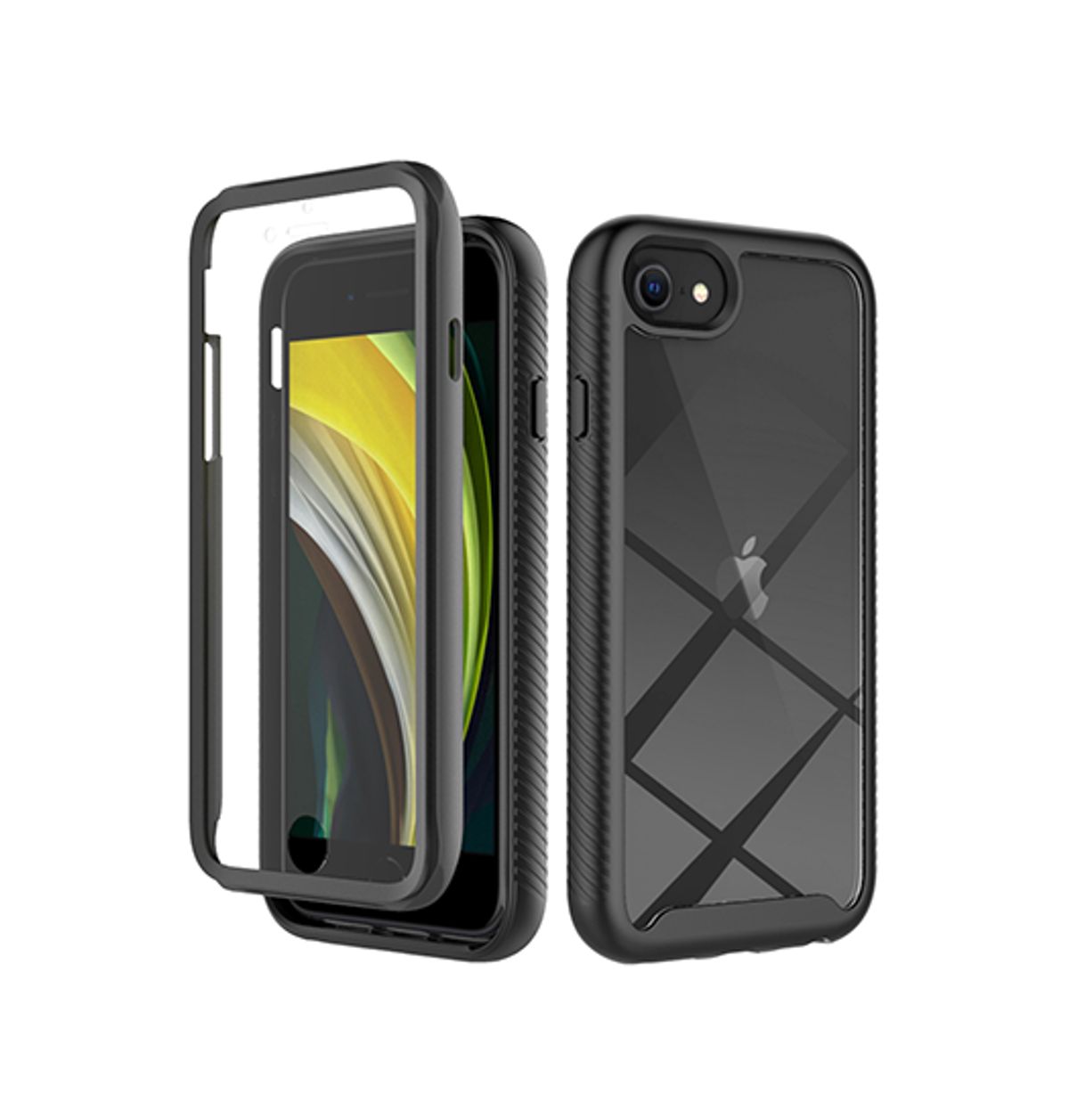 iPhone 7/8/SE(2020/2022) - DELUXE&trade; Armor Safe Grip FULL COVER - Sort