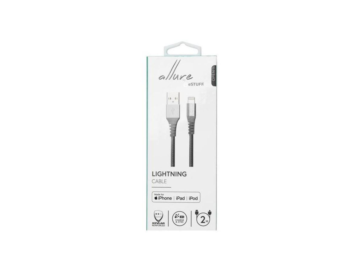 Iphone Lightning Cable MFI 2M Grey