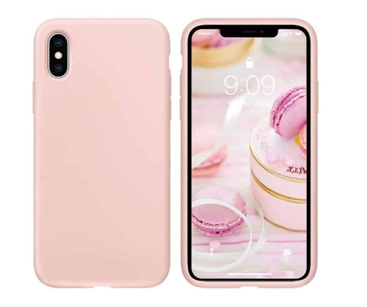 IPHONE X/XS LIQUID SILIKONE COVER - Pink - iHero