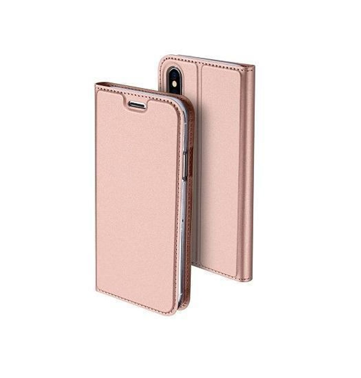 iPhone X/Xs - Vanquish Pro Series Flipcover Etui - RoseGuld