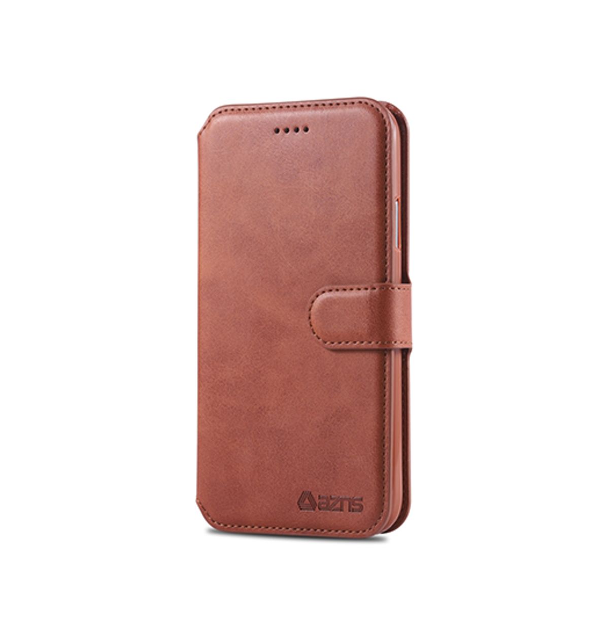 iPhone XR - AZNS&trade; Diary Læder Etui / Taske M. Pung - Brun