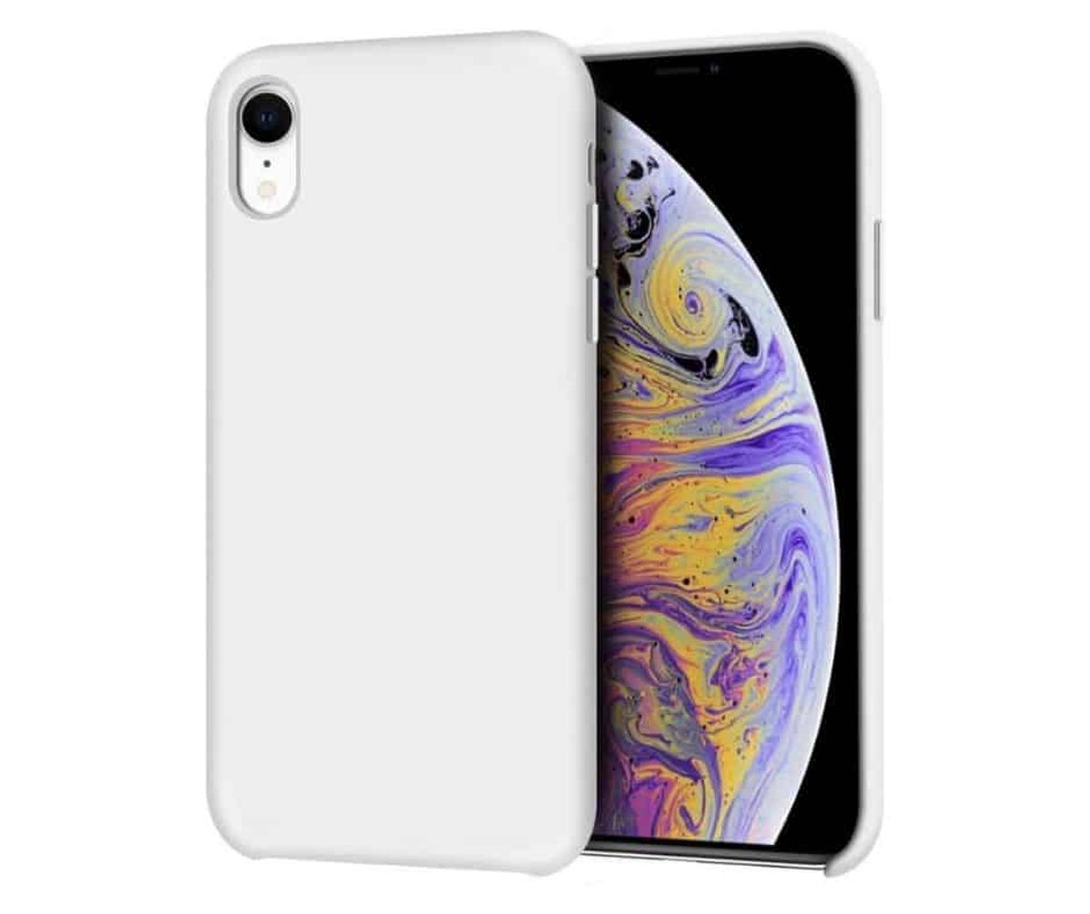 IPHONE XR LIQUID SILIKONE COVER - White - iHero