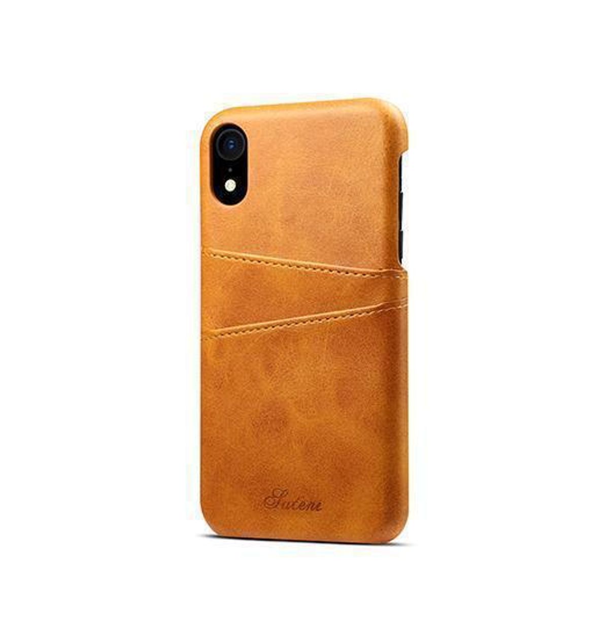 iPhone XR - NX Design Læder Cover M. Kortholder - Lysebrun