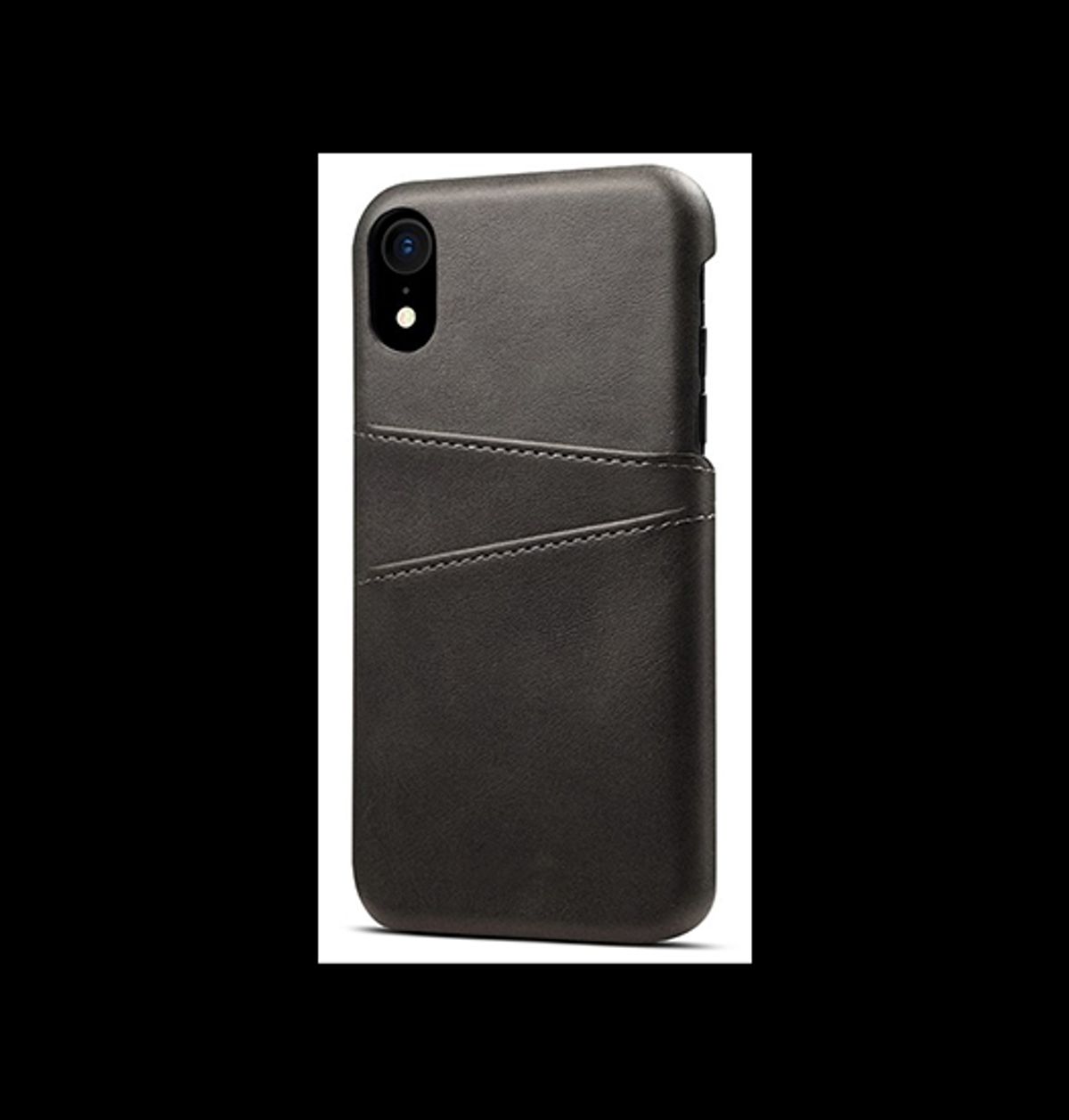 iPhone XR - NX Design Læder Cover M. Kortholder - Sort