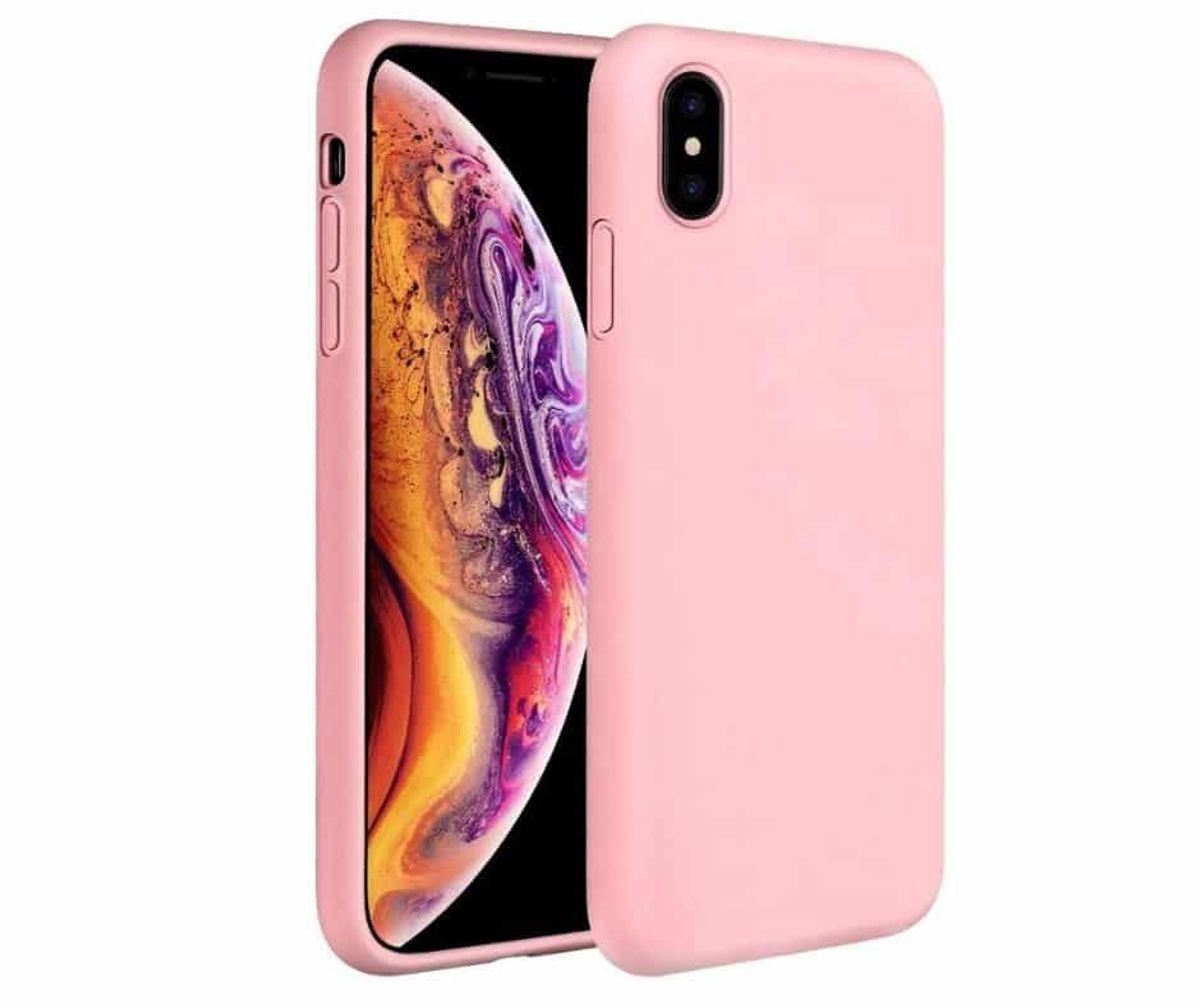 IPHONE XS Max LIQUID SILIKONE COVER - Pink - iHero