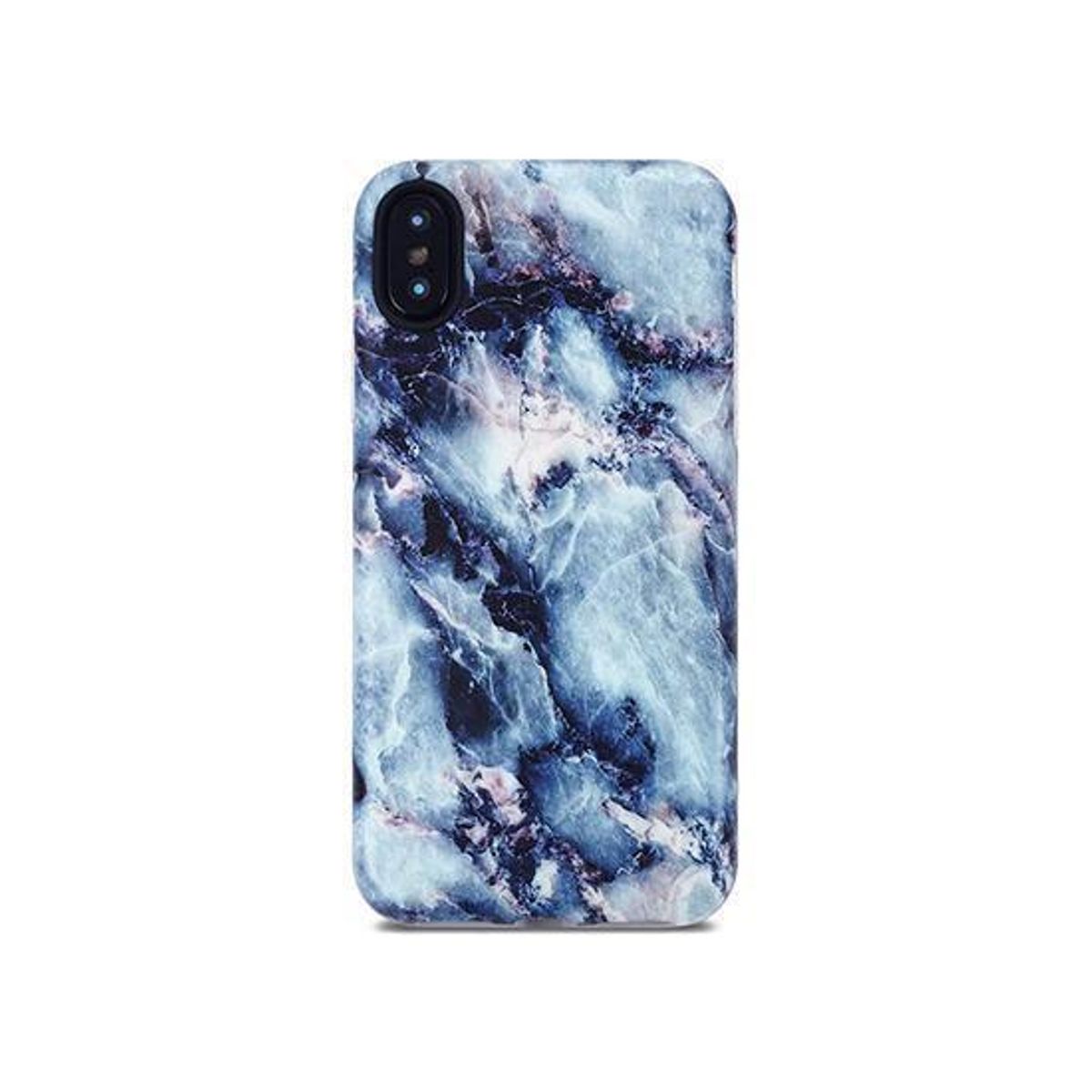 iPhone XS Max - SPARKLE Ocean Marble Cover - Blå