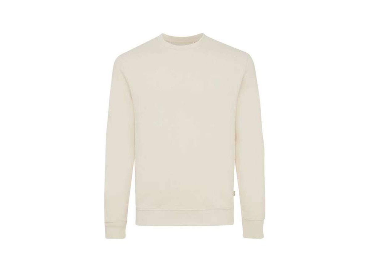 Iqoniq Denali Crew Neck i Ufarvet Genanvendt Bomuld, Natural raw