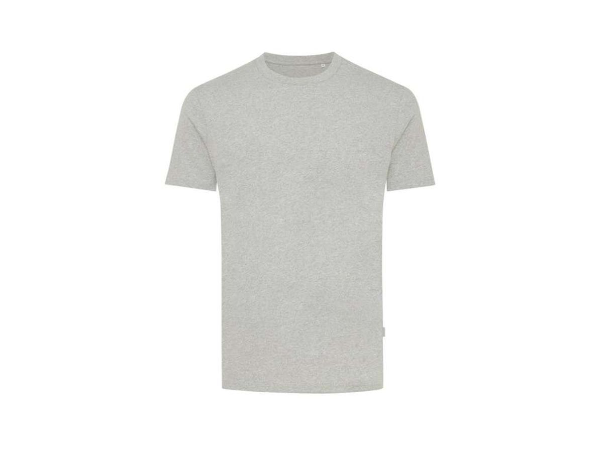 Iqoniq Manuel Ufarvet T-shirt i Genanvendt Bomuld, Heather Grey