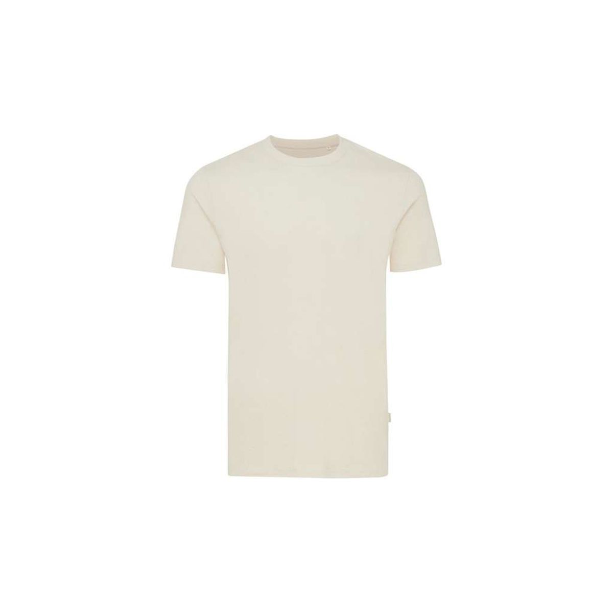 Iqoniq Manuel Ufarvet T-shirt i Genanvendt Bomuld, Natural raw