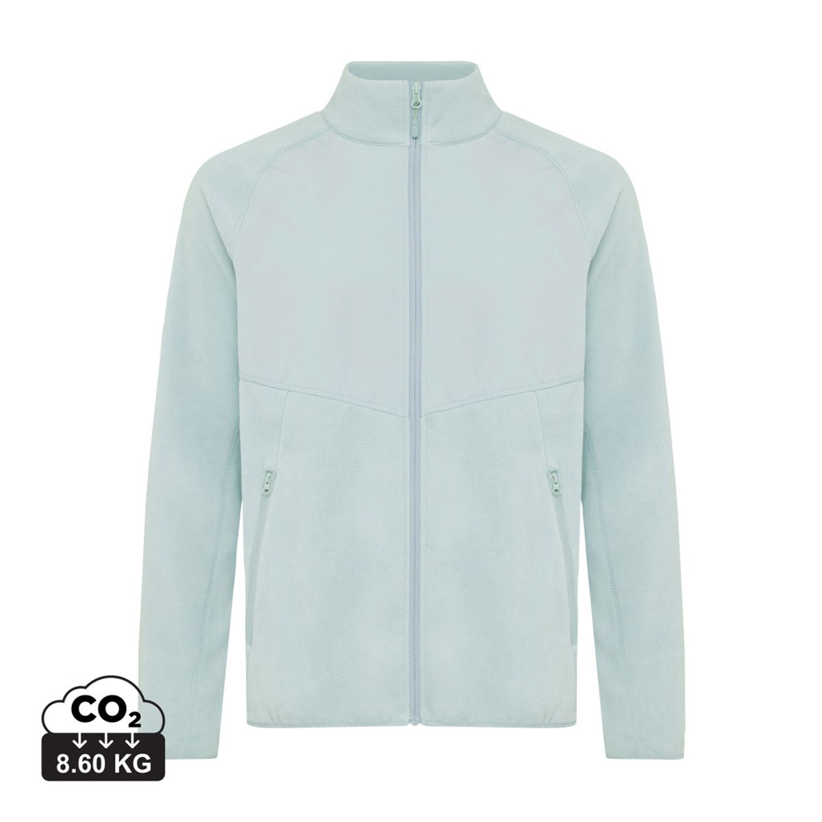 Iqoniq Talung Genanvendt Polyester Microfleece med Gennemgåe, Iceberg Green