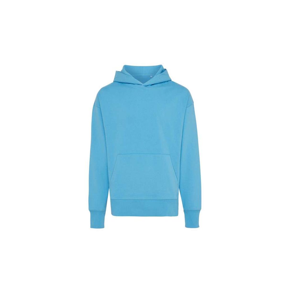 Iqoniq Yoho Afslappet Hoodie i Genanvendt Bomuld, Tranquil Blue