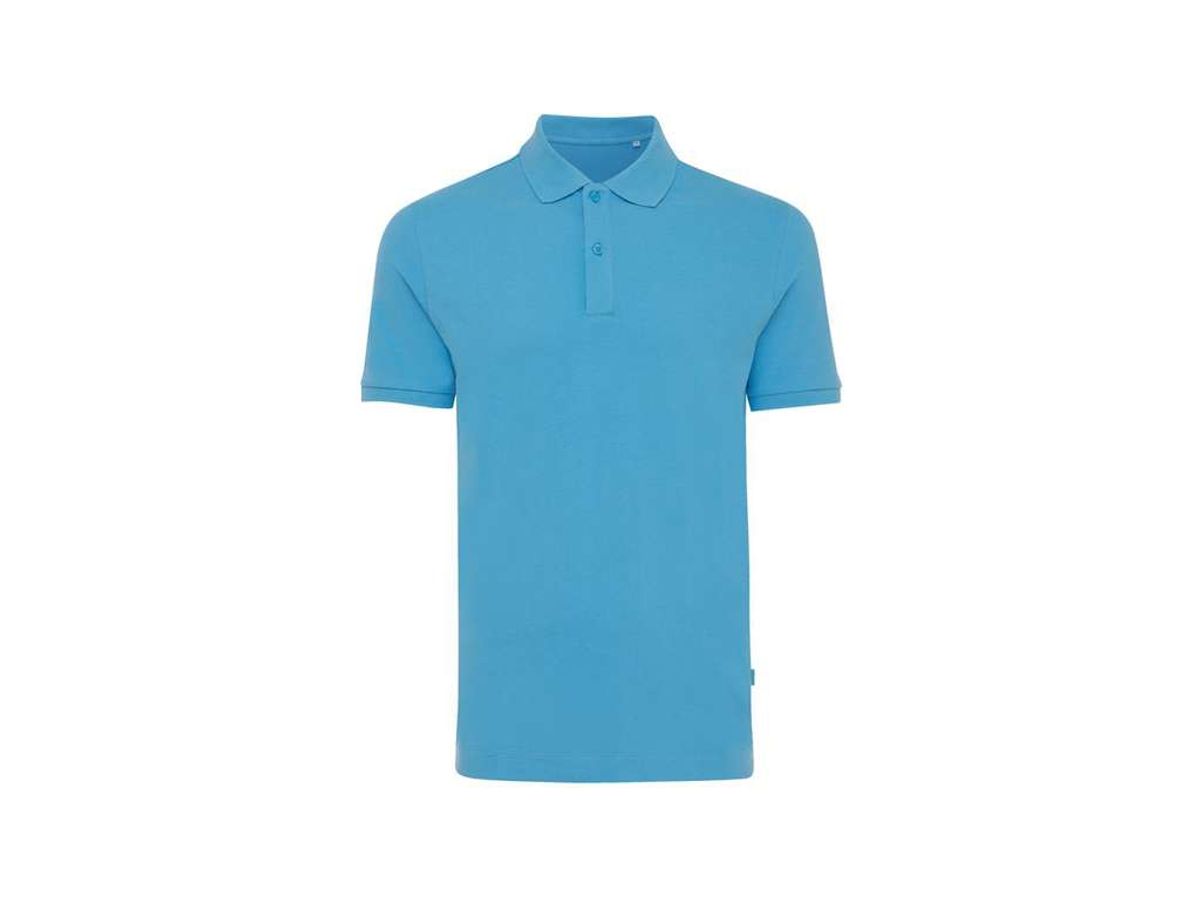 Iqoniq Yosemite Polo Pique i Genanvendt Bomuld, Tranquil Blue