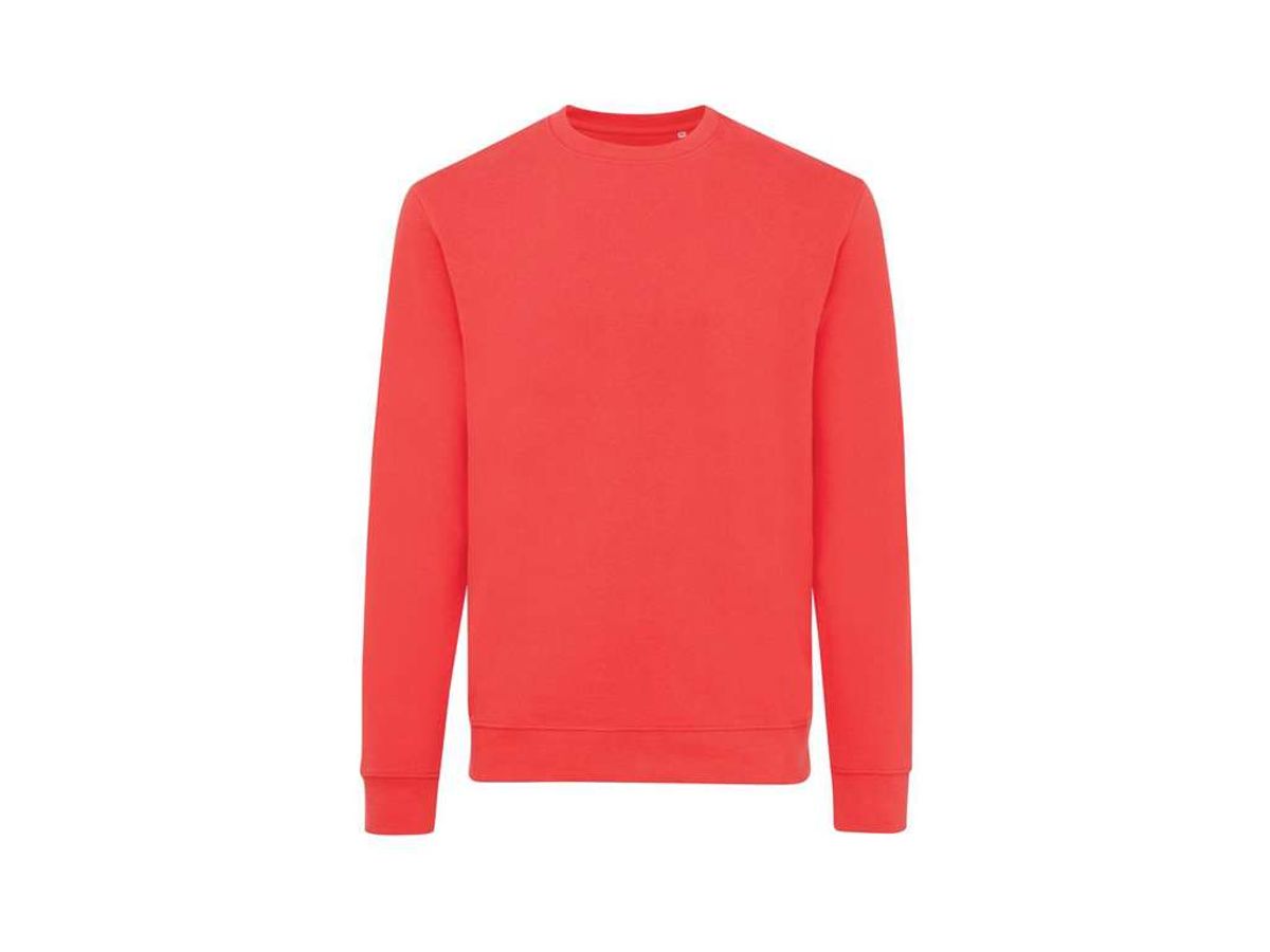 Iqoniq Zion Crew Neck Sweatshirt i Genanvendt Bomuld, Luscious red