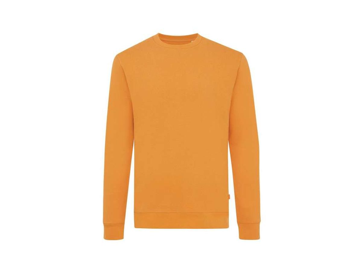 Iqoniq Zion Crew Neck Sweatshirt i Genanvendt Bomuld, Sundial Orange