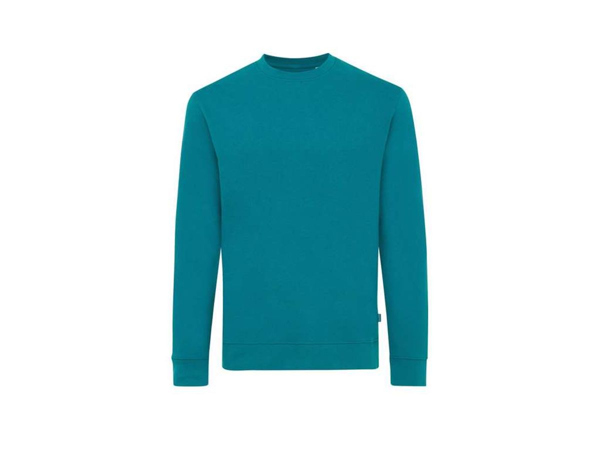 Iqoniq Zion Crew Neck Sweatshirt i Genanvendt Bomuld, Verdigris