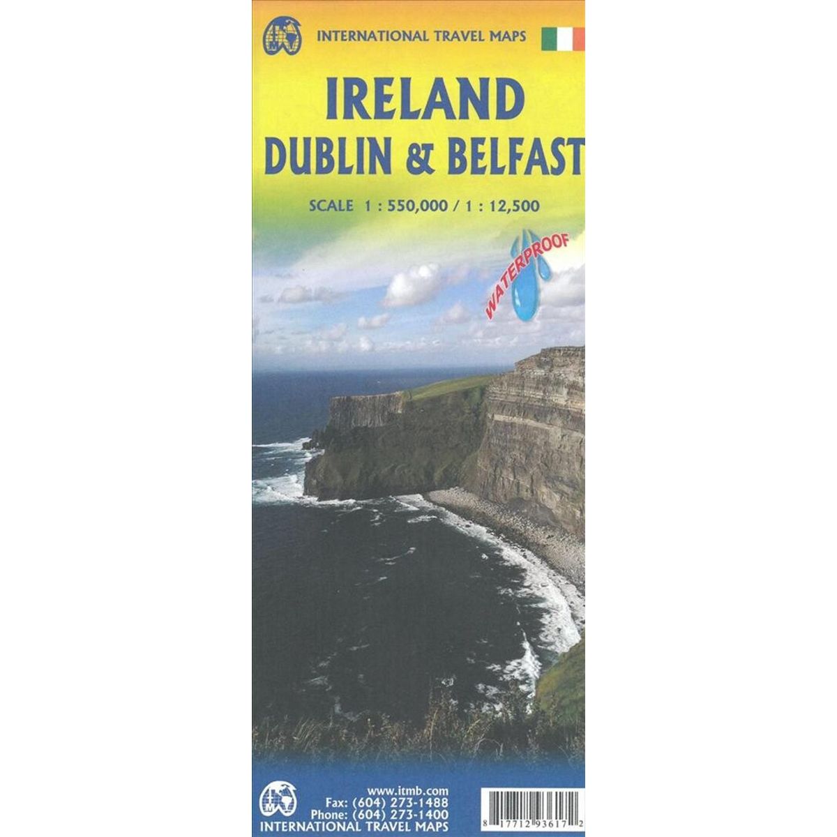 Ireland With Dublin And Belfast Travel Reference Map - Itmb - English Book