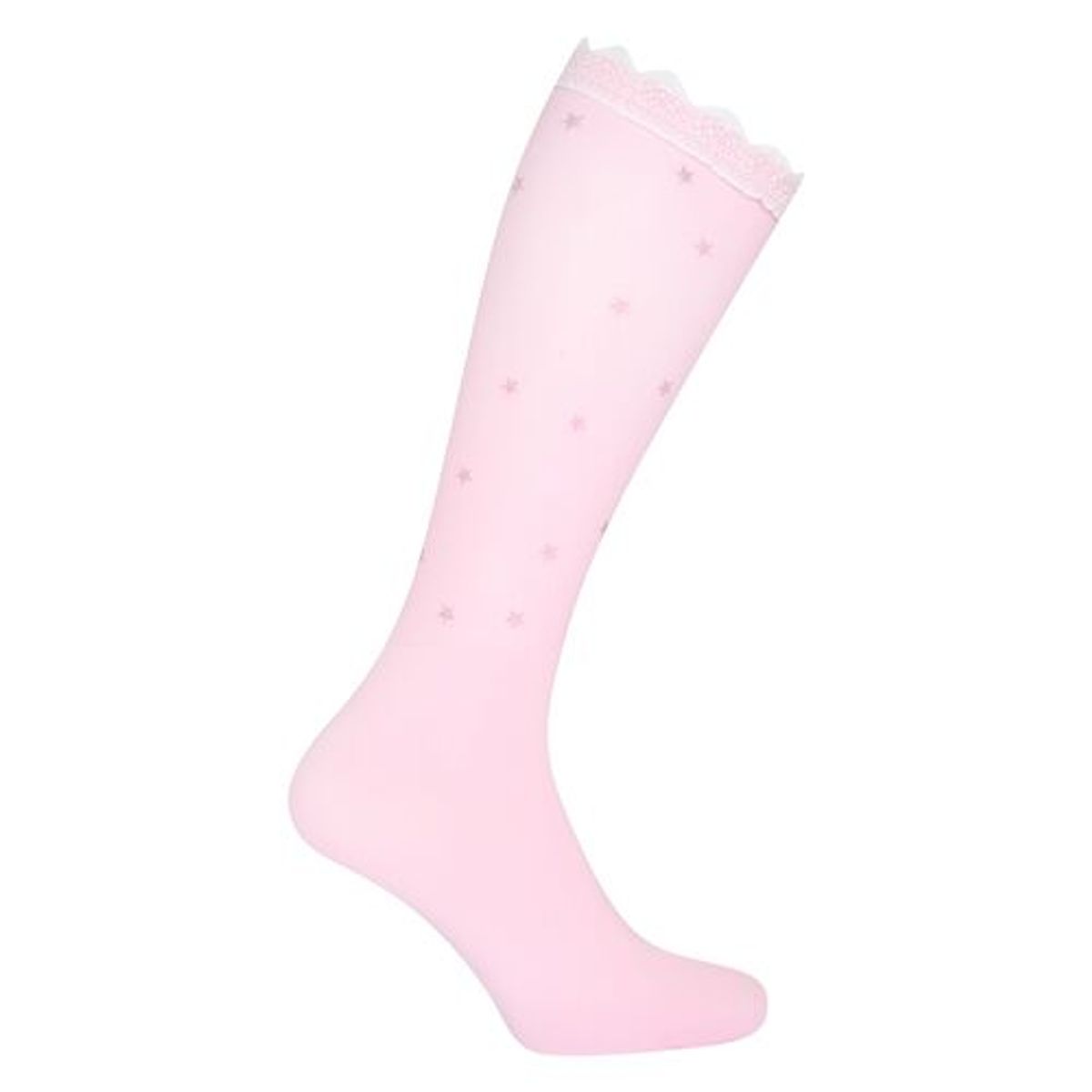 IRH Star Lace ridestrømper - Powder Pink - 35-38