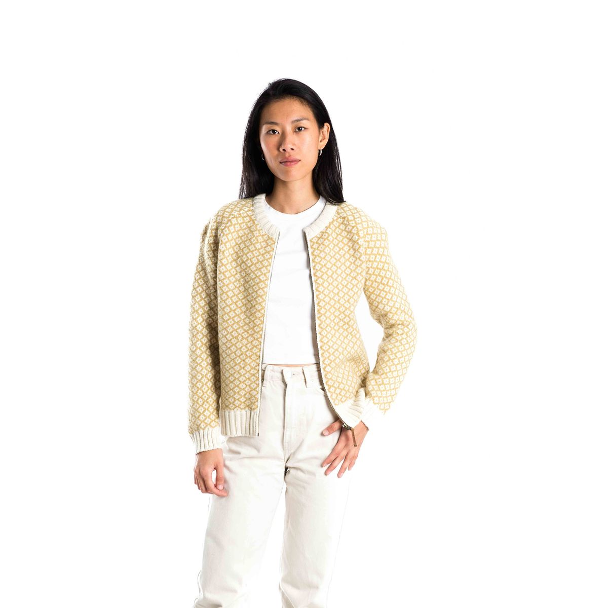 Iris Cardi R.N. - Fuza Wool - Mustard Mohair