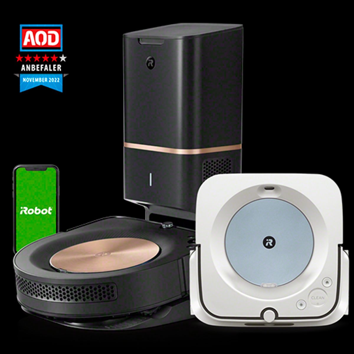 iRobot® Roomba® s9+ & Braava jet® m6 hvid/blå Bundle