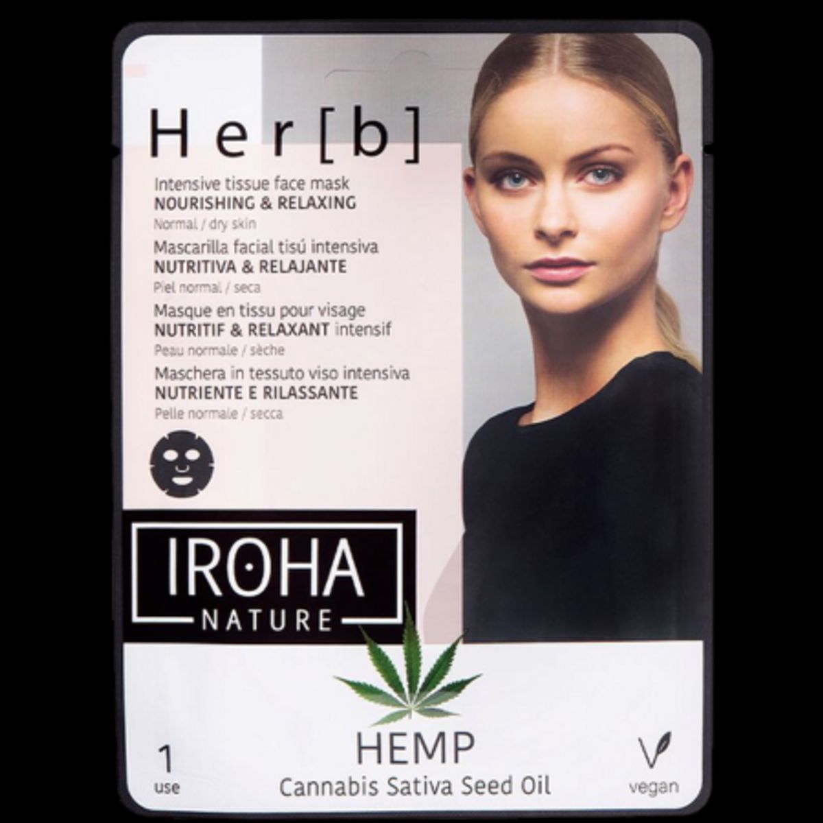 Iroha Cannabis Nourishing & Relaxing Ansigtsmaske - 1 stk