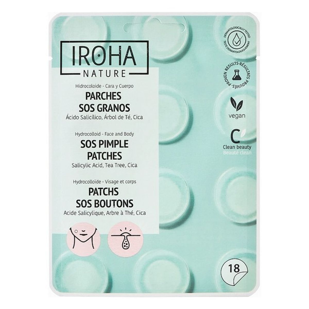 Iroha Nature - Pimple Patches SOS - 18 Stk