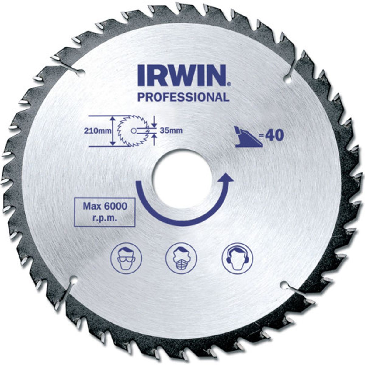 Irwin rundsavklinge 40td. Ø190/30mm