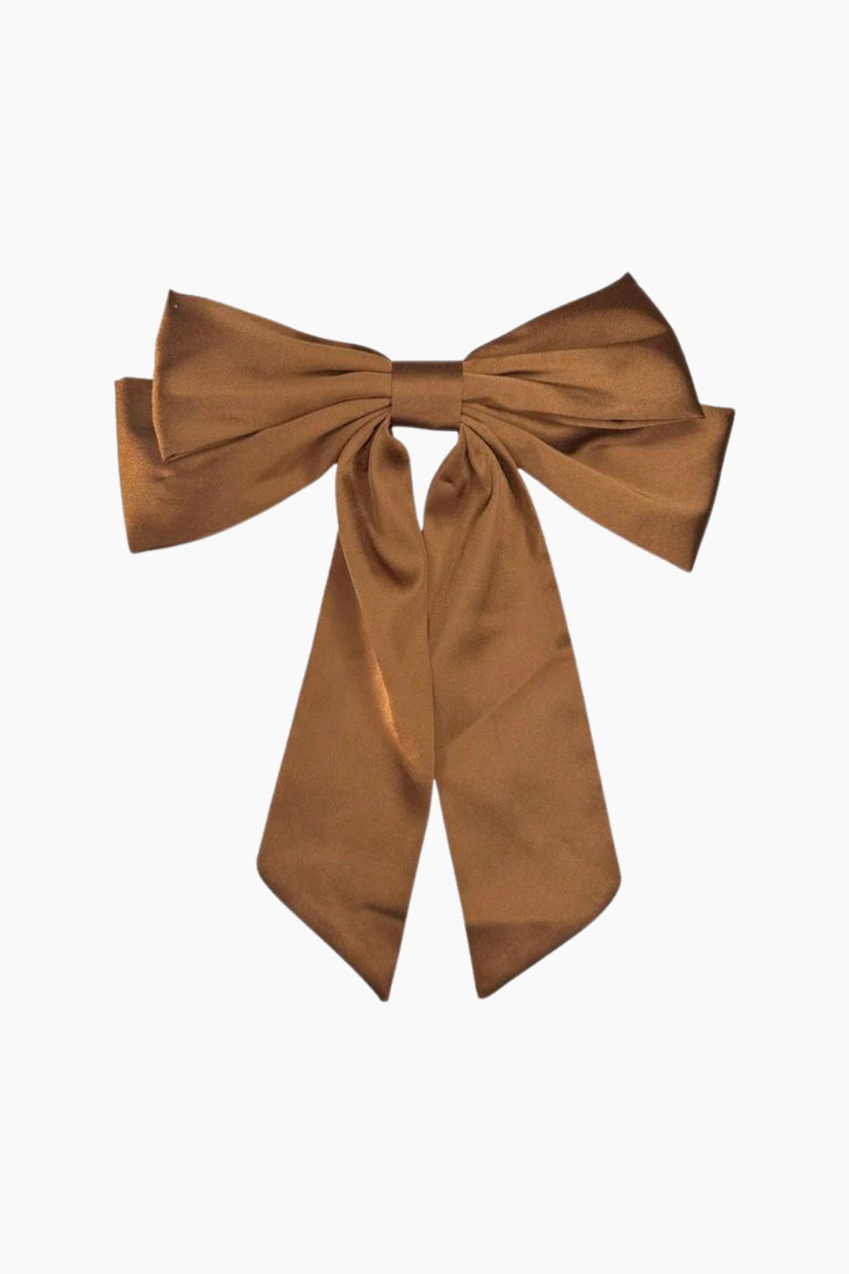 Isabella Bow Barette - Cognac - Pico - Brun One Size