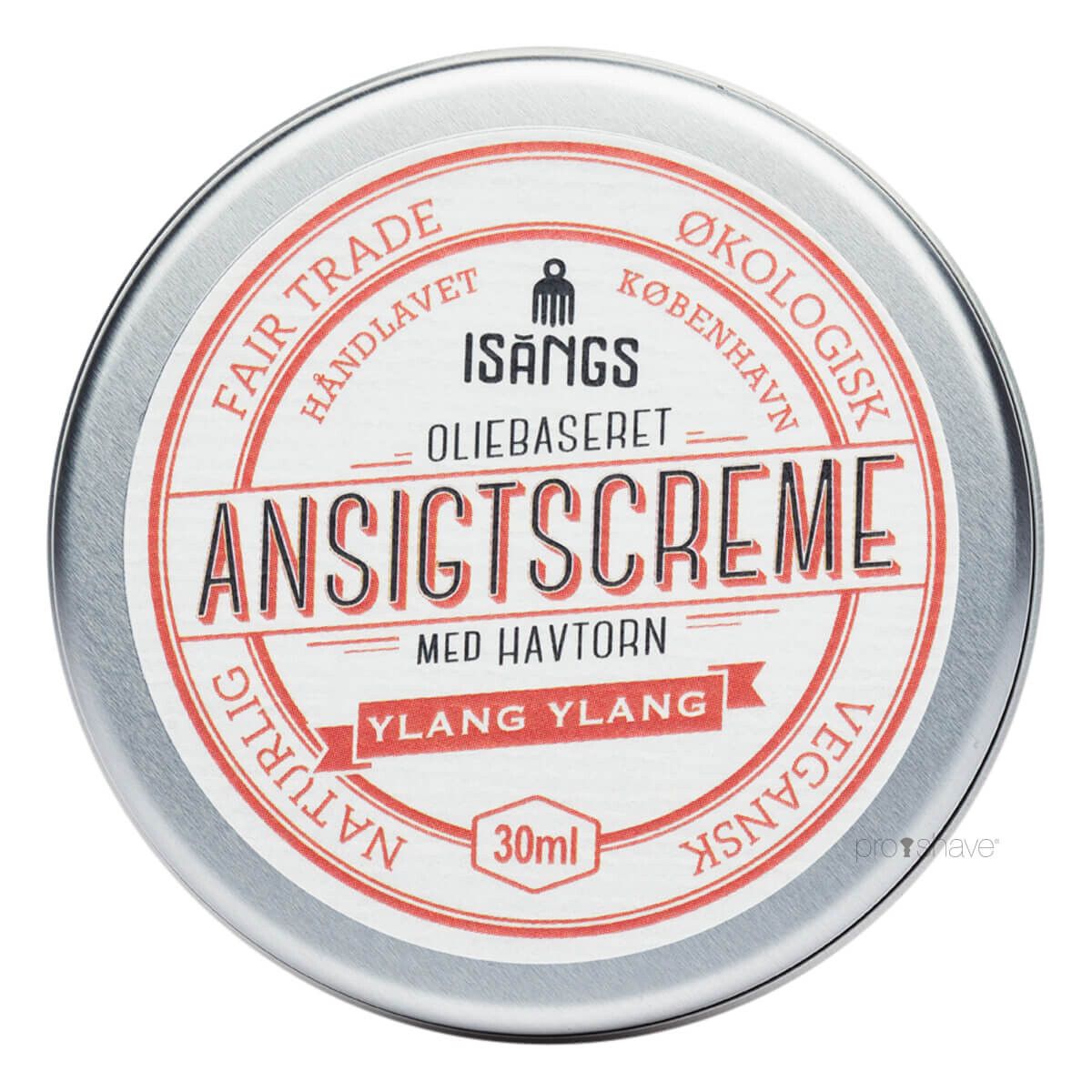 Isangs Ansigtscreme med Havtorn, Ylang Ylang, 30 ml.