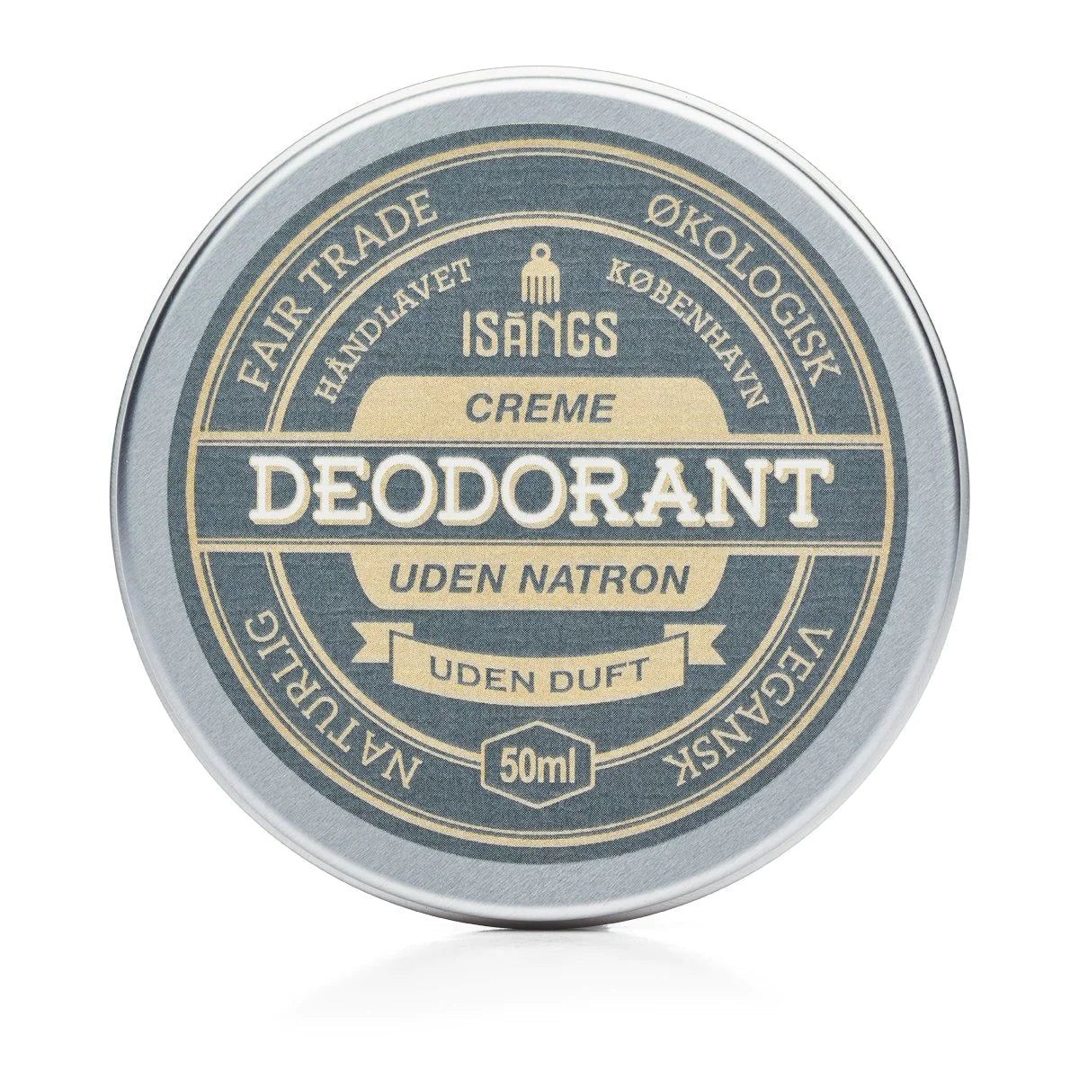 Isangs - Creme Deodorant Uden Natron - Uden Duft 50 Ml