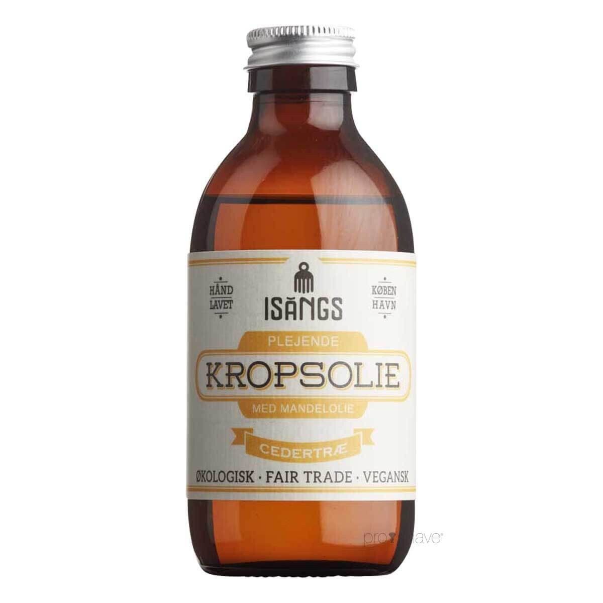 Isangs Plejende Kropsolie, Cedertræ, 200 ml.