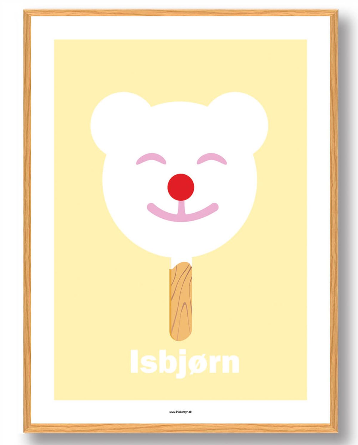 Isbjørn - plakat (Størrelse: L - 50x70cm (B2))