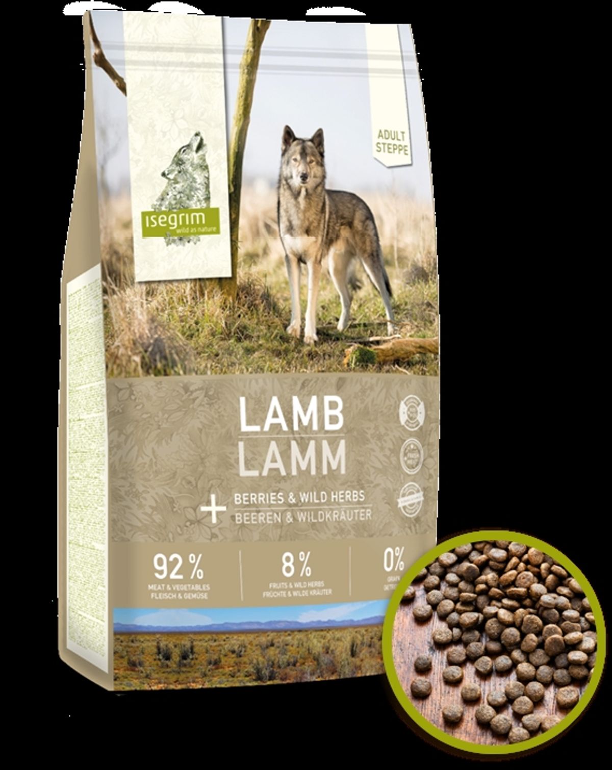 Isegrim Adult Steppe Lamb, 12 kg