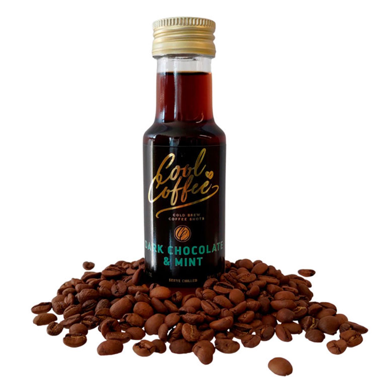 Iskaffe shot med mørk chokolade og mint (10cl) - Cool Coffee