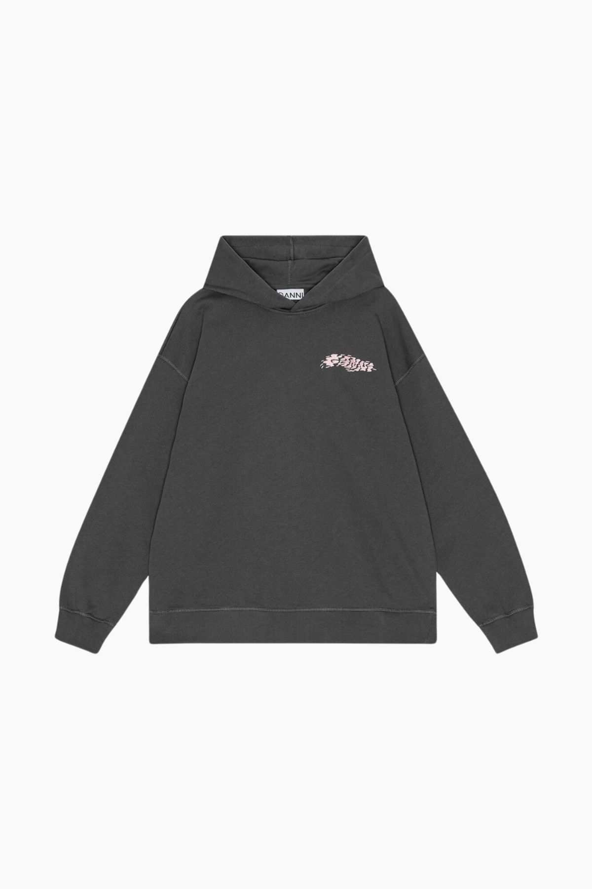 Isoli Oversized Hoodie T3874 - Volcanic Ash - GANNI - Grå L/XL