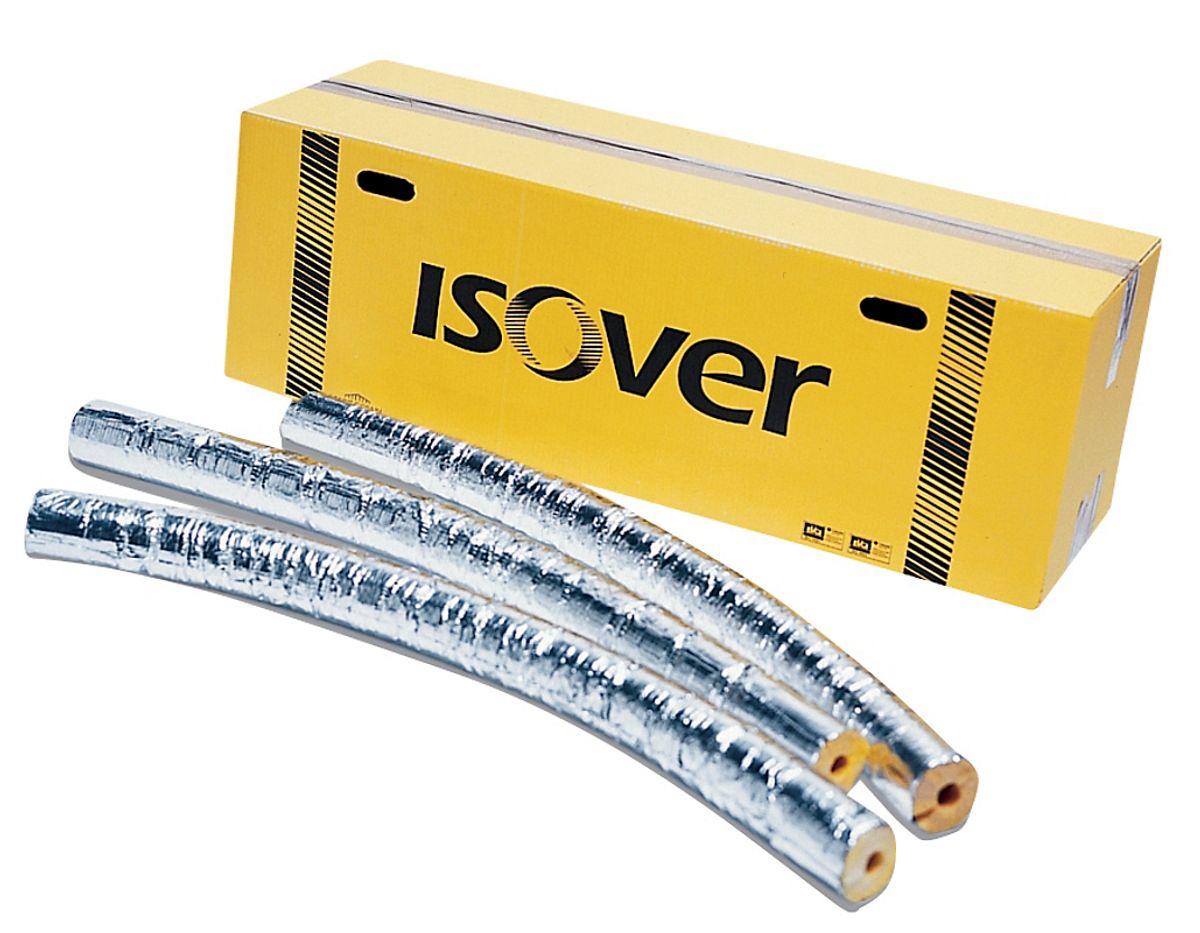 ISOVER Boaflex Pipe Section rørskål 18x20mm. 1.2mtr. Max. 150°C. Med tape