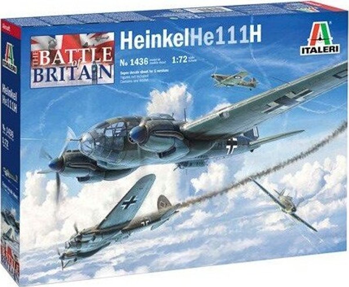 Italeri - 1:72 Heinkel He 111h - Battle Of Britain 80th - 1436s