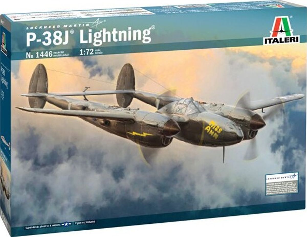 Italeri - 1:72 Lockheed P-38j Lightning - 1446s