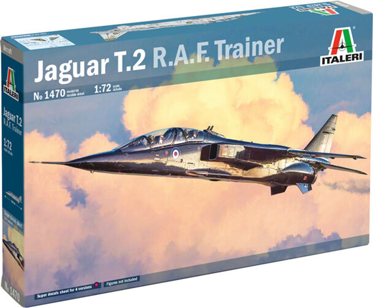 Italeri - 1:72 Sepecat Jaguar T.2 Modelfly Byggesæt - 1470s