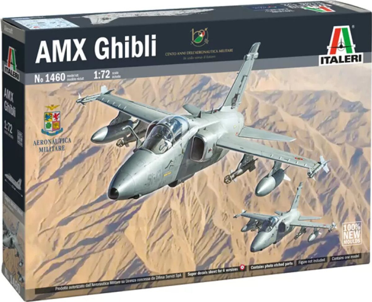 Italeri - Amx Ghibli Modelfly Byggesæt - 1:72 - 1460s