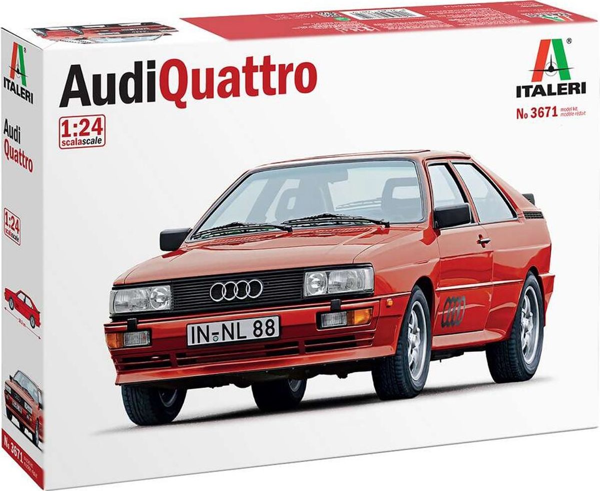 Italeri - Audi Quattro Model Bil Byggesæt - 1:24 - 3671