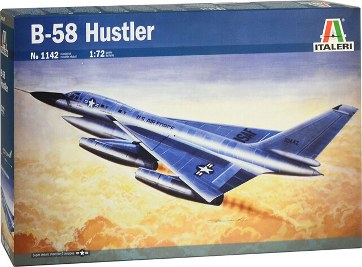 Italeri - B-58 Hustler Fly Byggesæt - 1:72 - 1142