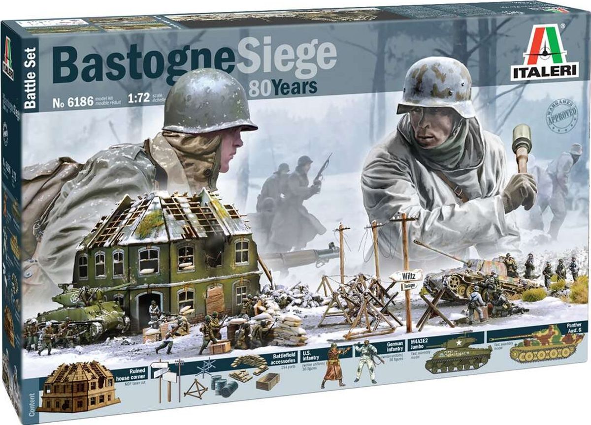 Italeri - Bastonge Siege Mdf Version 80th Byggesæt - 1:72 - 6186