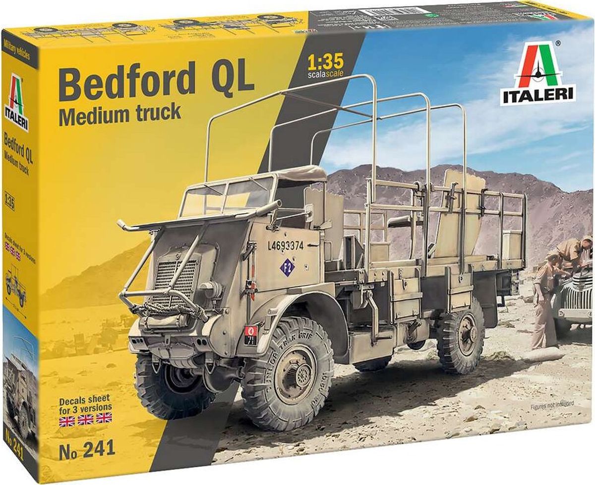 Italeri - Bedford Ql Medium Truck Byggesæt - 1:35 - 0241s