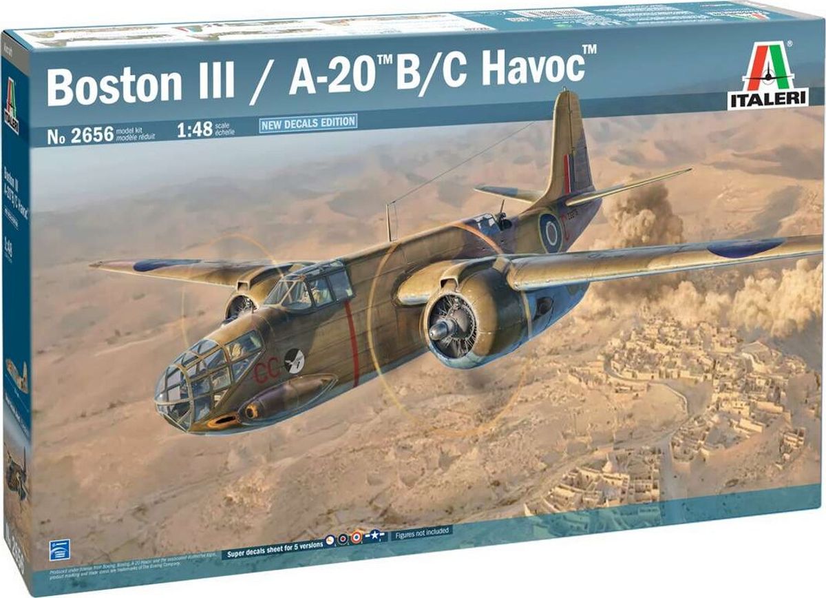 Italeri - Boston Iii A-20b Model Fly Byggesæt - 1:48 - 2656