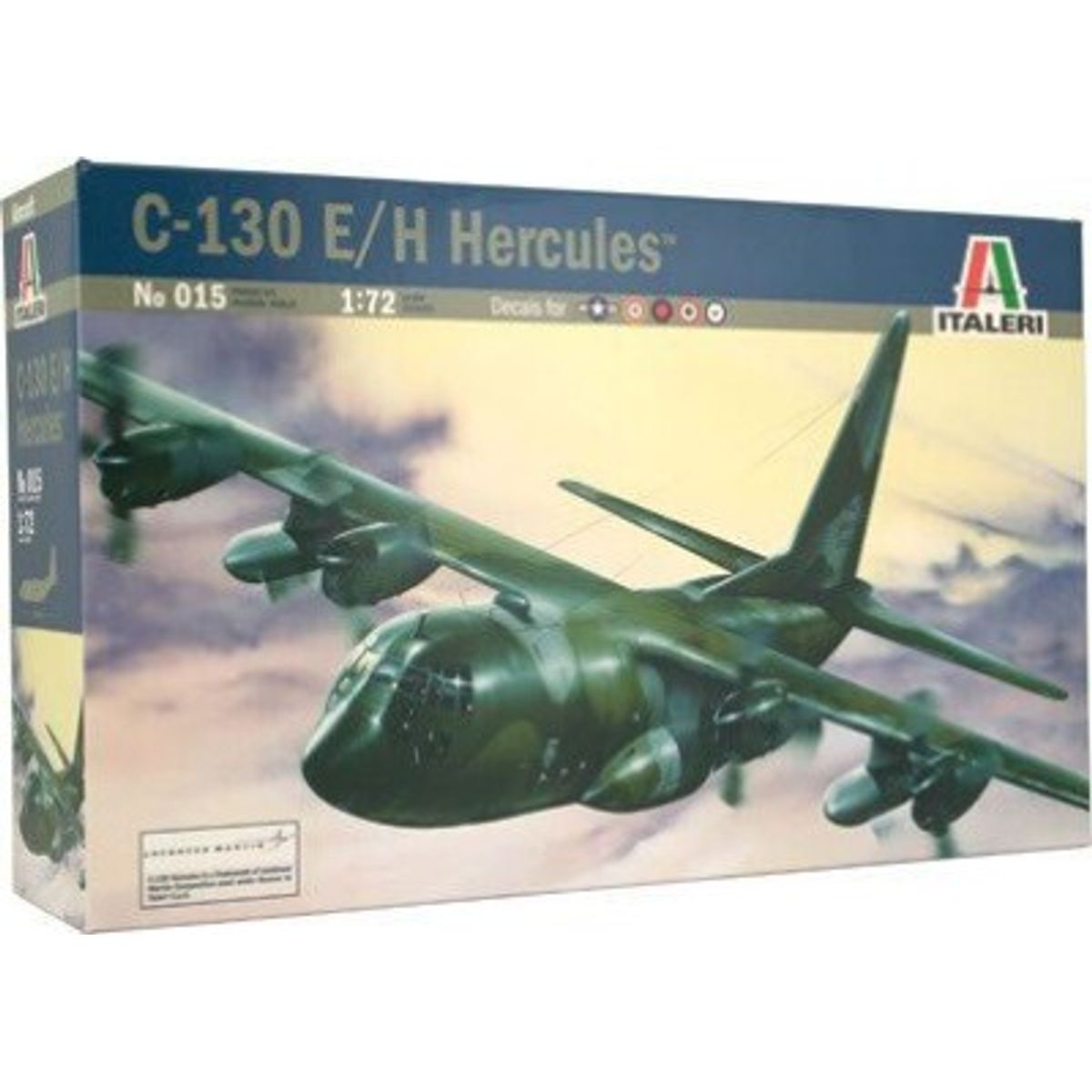 Italeri - C-130 Hercules Fly Byggesæt - 1:72 - 015