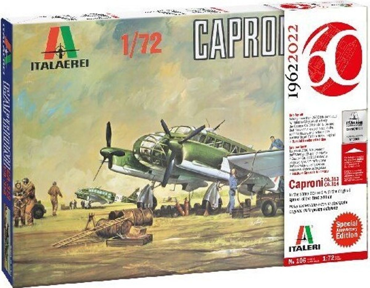 Italeri - Caproni Fly Byggesæt - Special Edition - 1:72 - 106